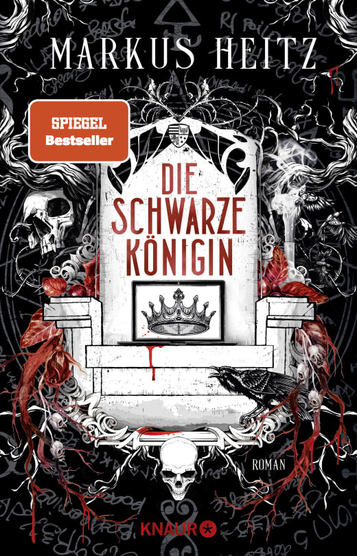 Bücherblog. Neuerscheinungen. Buchcover. Die Schwarze Königin von Markus Heitz. Fantasy. Knaur HC.