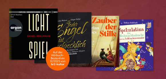 Vier argon-Titel auf der Hörbuchbestenliste 12/2023 von hr2-kultur