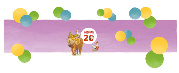 Kuh Lieselotte 20 Jahre Jubiläum Banner Extras