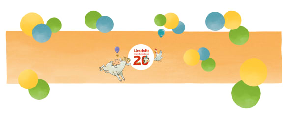 2 Jahre Lieselotte Jubiläum Banner Fanartikel