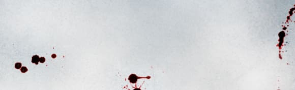 grau-weißer Hintergrund mit Blutspritzern