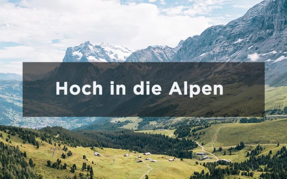 Bild von den Alpen
