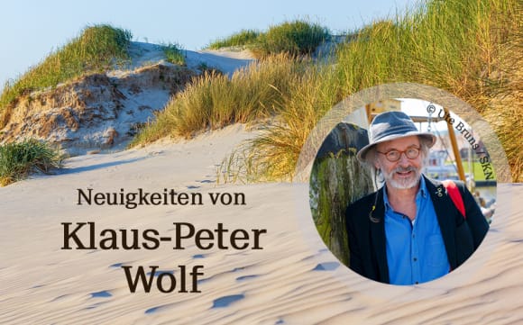 Grafik mit Autorenfoto und Sand