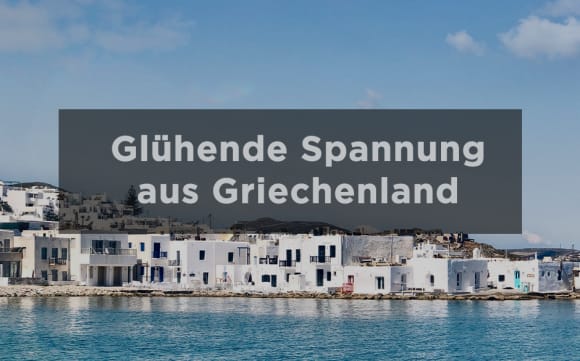 Banner Glühende Spannung aus Griechenland