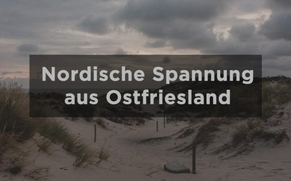 Banner mit Text Nordische Spannung aus Ostfriesland