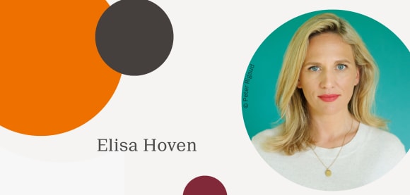 Grafik mit Foto von Elisa Hoven