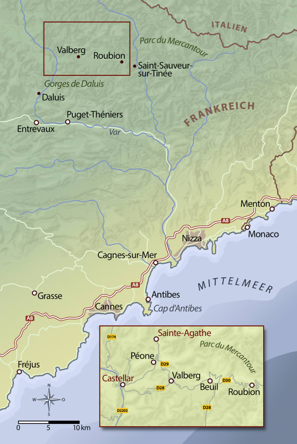 Die Karte zu »Wölfe an der Côte d’Azur«