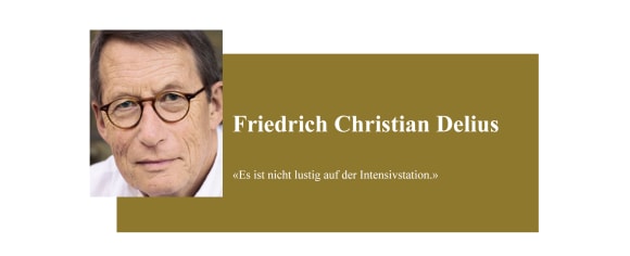 Banner zum Coronabeitrag von Friedrich Christian Delius