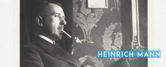 Heinrich Mann, Brustbild, Profil nach rechts.