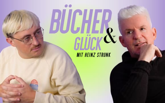 Podcastfolge «Bücher & Glück» mit Heinz Strunk