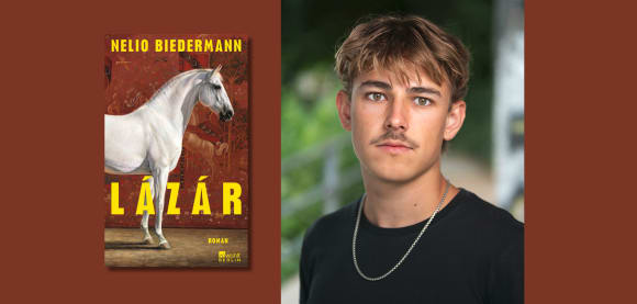 Nelio Biedermann steht mit «Lázár» auf der Shortlist für das «Lieblingsbuch 2026»
