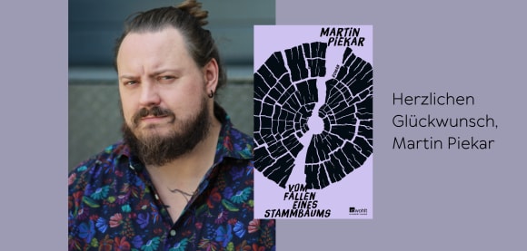 Martin Piekar ist für den ZDF-”aspekte”-Literaturpreis nominiert 