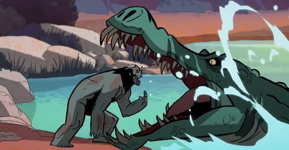 Szene aus dem Trailer zur Zeichentrickserie 