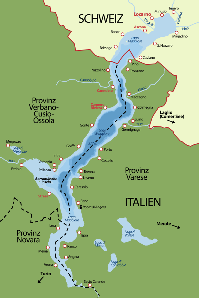 Die Karten zu »Wenn es Nacht wird am Lago Maggiore«