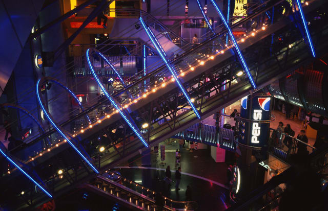 Der Rocket Escalator im Trocadero, Piccadilly Circus