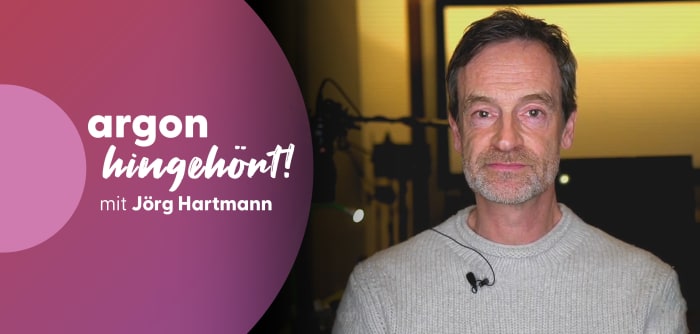 hingehört! Jörg Hartmann im Interview zu »Der Lärm des Lebens«