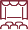Icon eines Theatersaals
