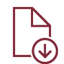Icon eines Dokuments das heruntergeladen wird