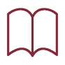 Icon eines aufgeschlagenen Buchs
