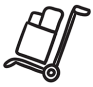 Icon Sackkarre mit Paketen