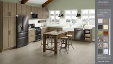 Lowe's makes use of the very same virtual kitchen software system as Home Hardware.
