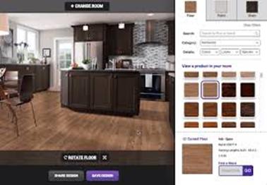 Roomstyler is an easy-to-use online 3D layout software choice with a kitchen area component too.