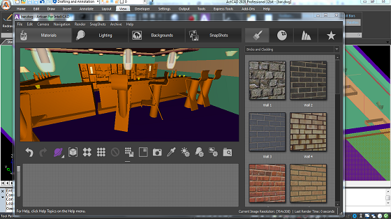 ACTCAD intellicad render