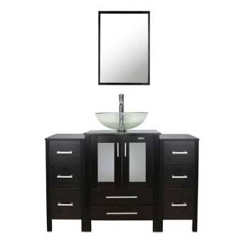 bathroom vanity with double sink