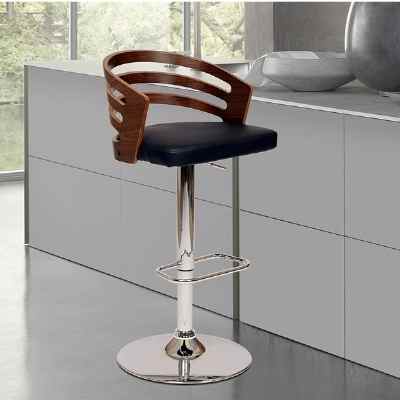 Leather Swivel Bar Stools With Backs