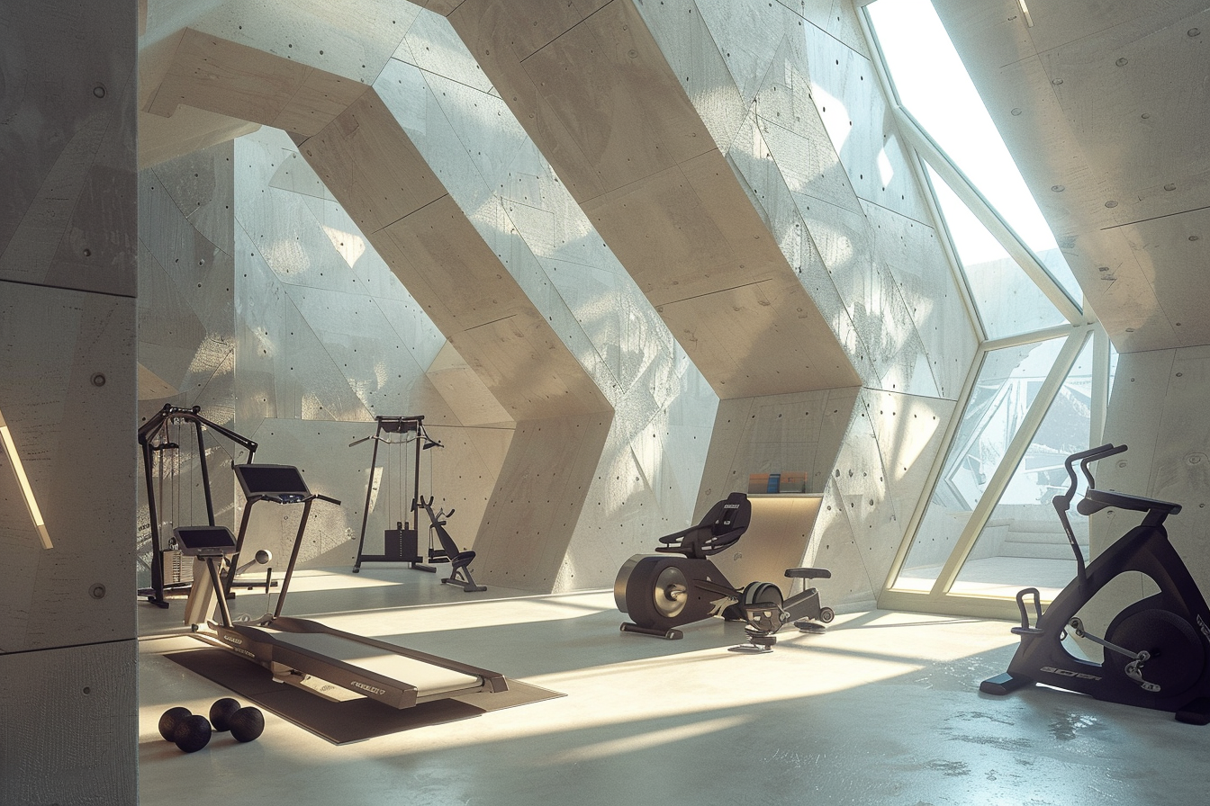 lebuzzguy_A_basement_home_gym_inspired_by_I._M._Pei_featuring_g_80872809-2f98-438a-b3d8-5fb0fa47a9e6