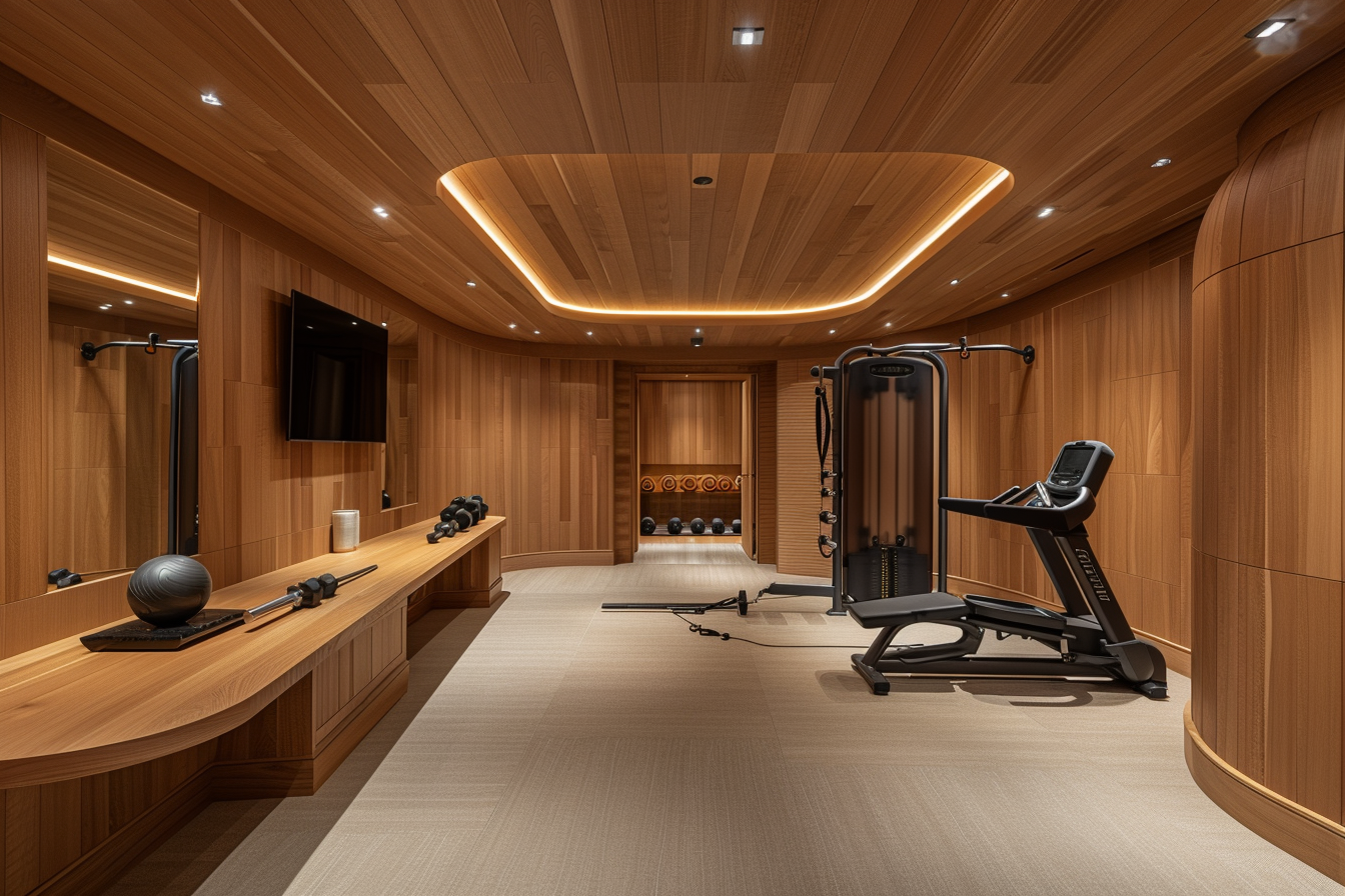 /generated/a-basement-home-gym-inspired-by-the-interior-of-the-w-1714788549220