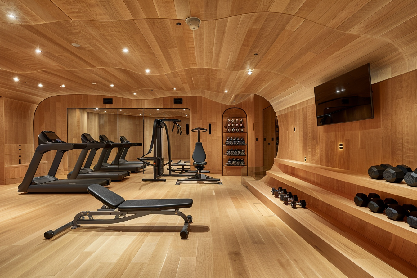 /generated/a-basement-home-gym-inspired-by-the-interior-of-the-w-1714788551234