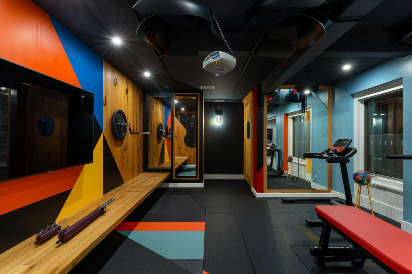 lebuzzguy_A_basement_home_gym_that_reinterprets_mid-century_mod_72dedf6c-0bb7-474b-bf09-5f1fbb4cf21a