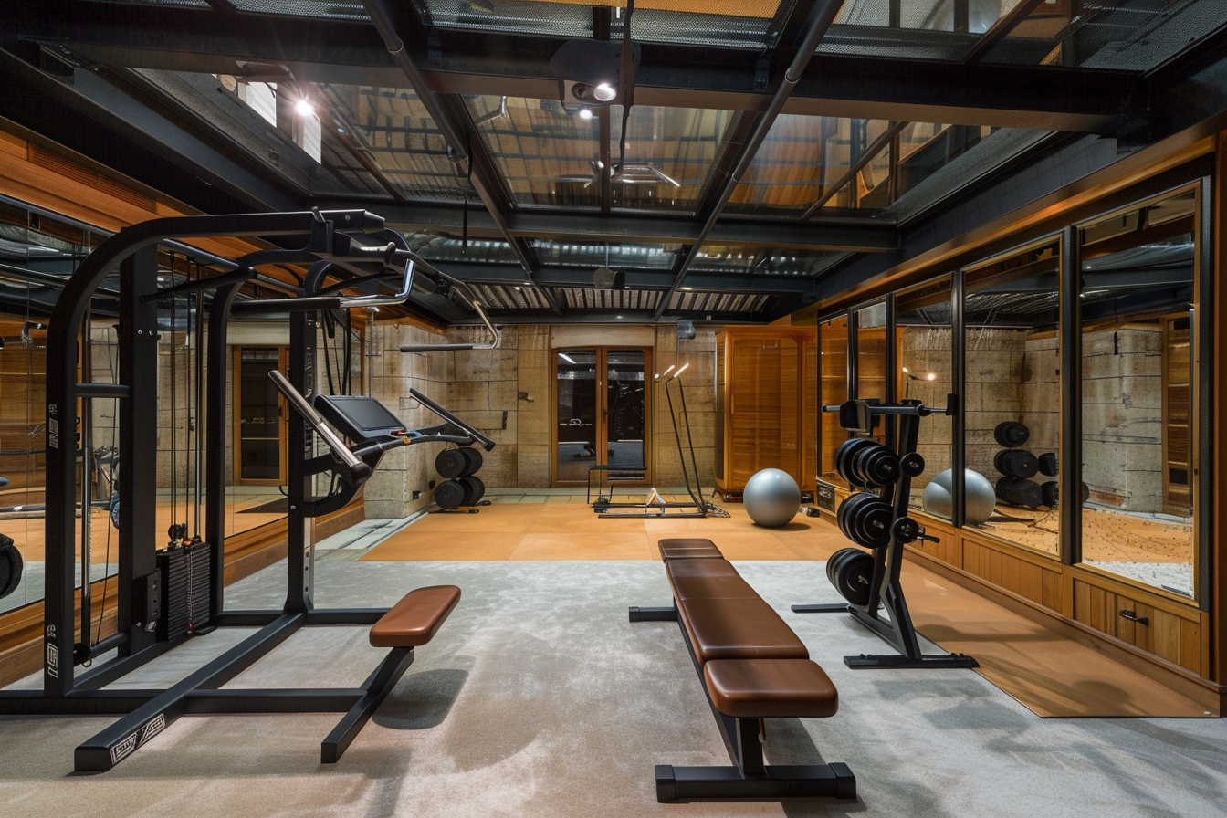 lebuzzguy_A_futuristic_basement_home_gym_designed_with_Japanese_05a8d8e1-38b1-4c4c-88bb-5407241fe338