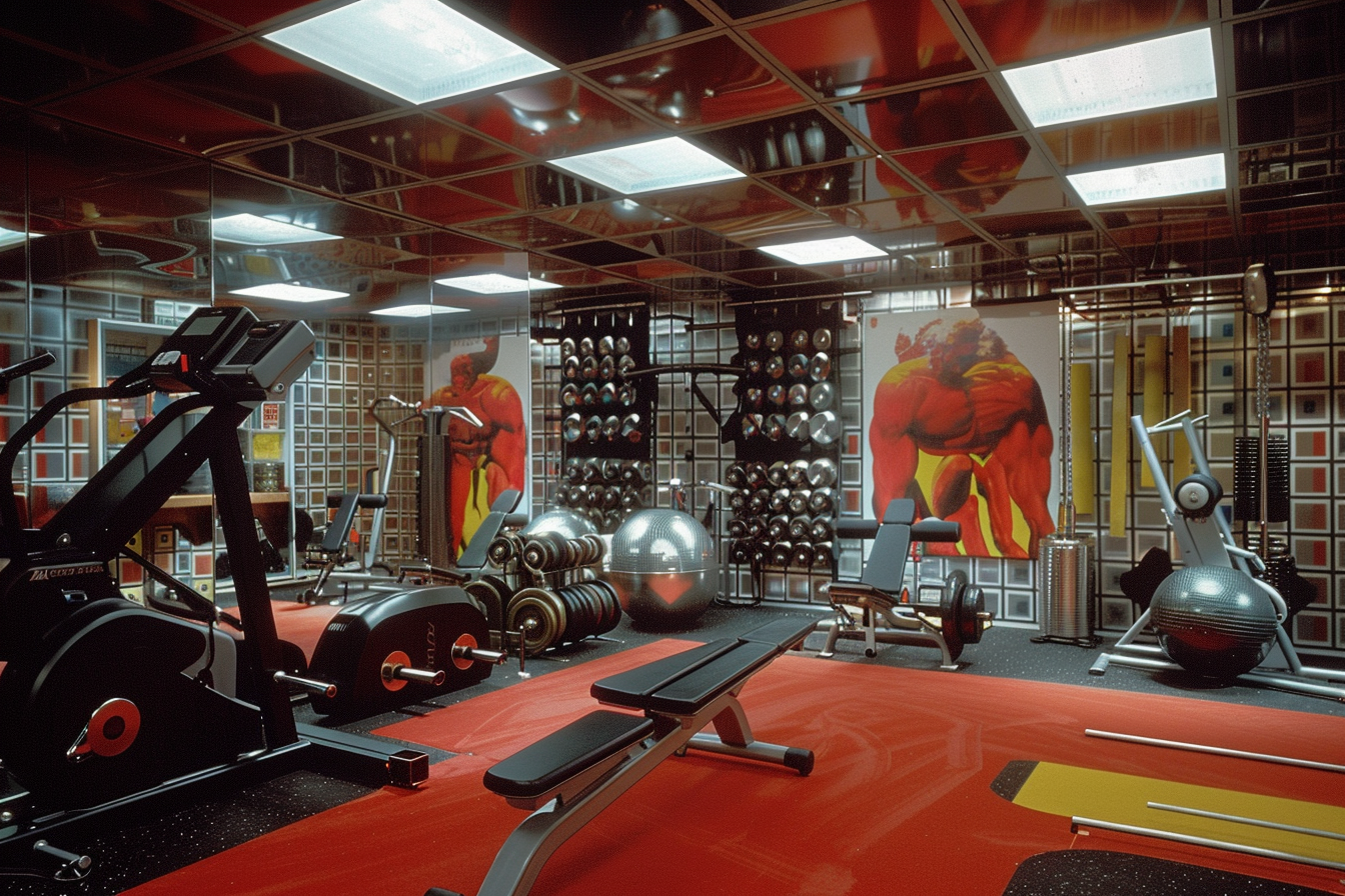 lebuzzguy_a_luxury_home_gym_by_Andy_Warhol_with_lots_of_gym_equ_8af5df28-91f3-4482-83cf-7d4151049083