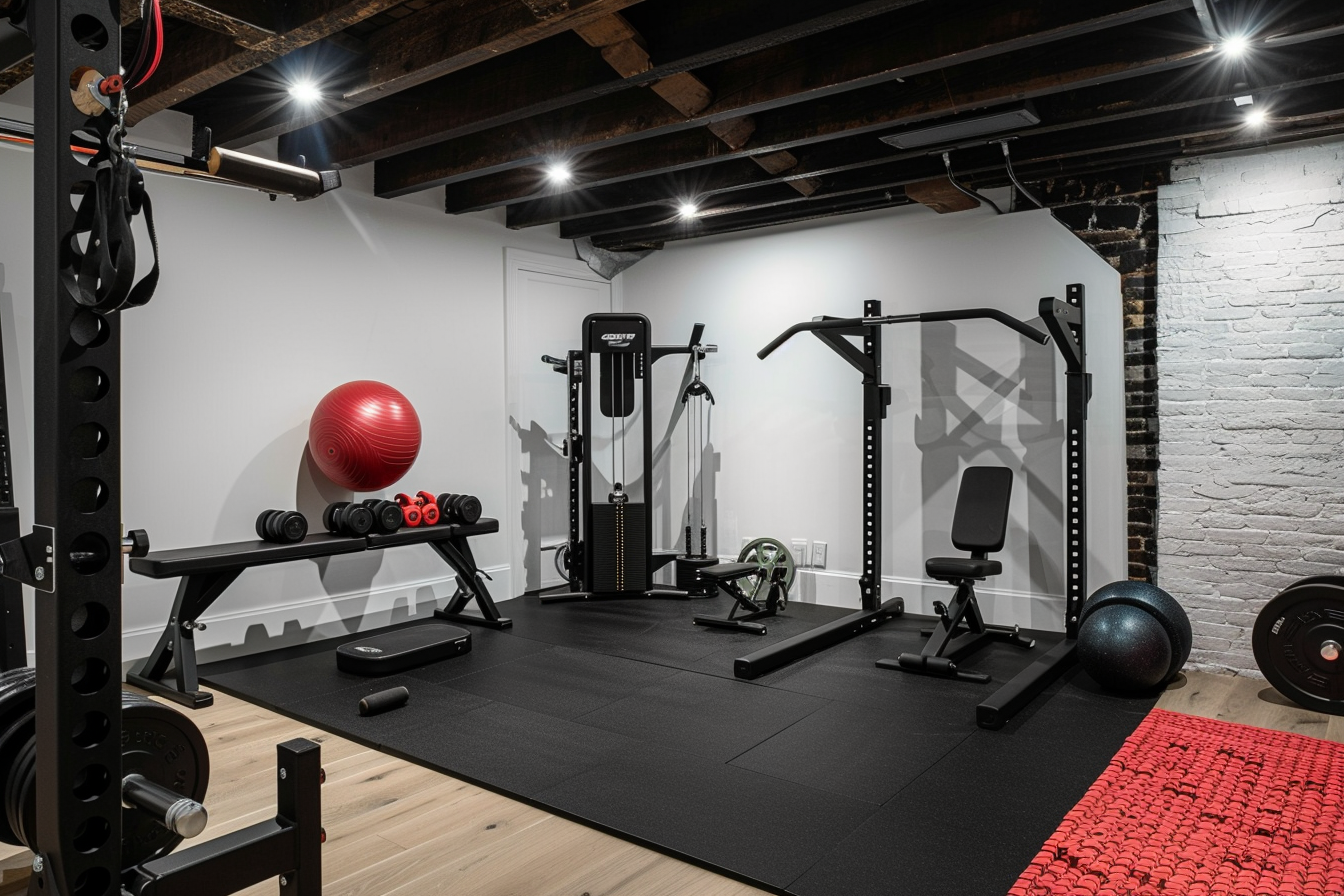 lebuzzguy_gallery_style_basement_home_gym_with_black_rubber_flo_eb8873f2-2047-49e8-a23d-61f81ffd2145