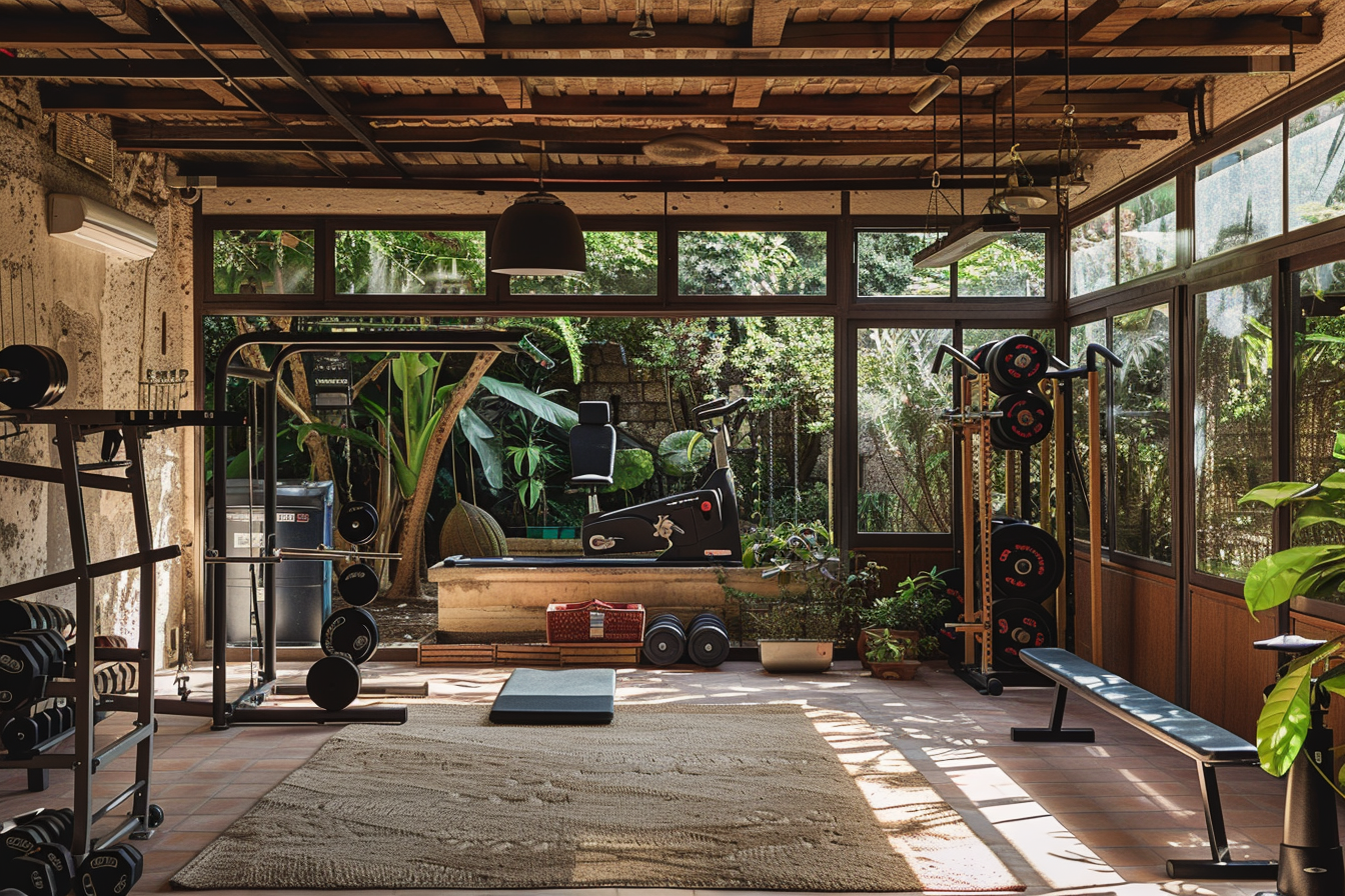 lebuzzguy_garage_home_gym_by_Antoni_Gaudi_for_architectural_dig_315014de-3094-48c2-b84e-5839466f93f1