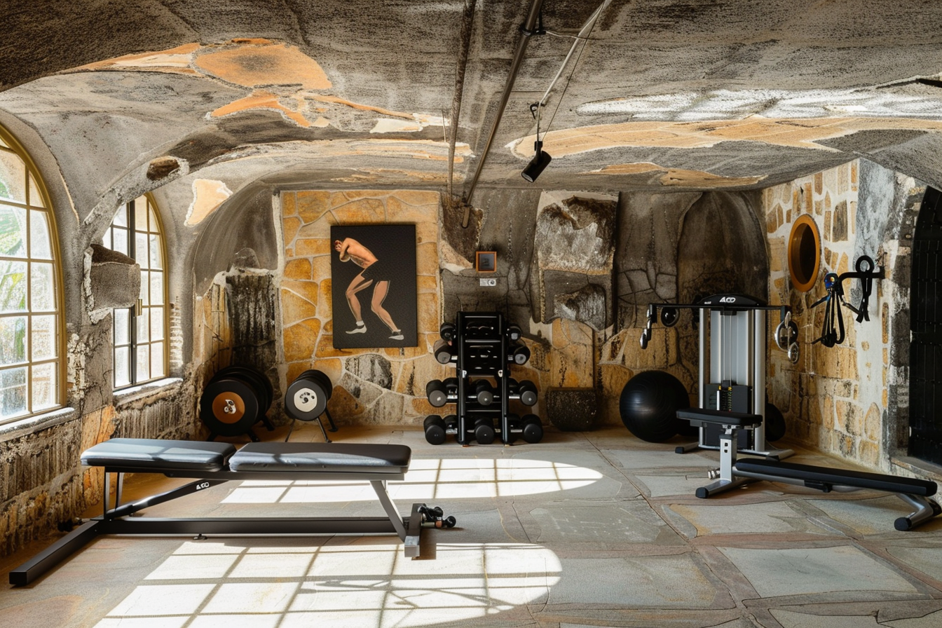 lebuzzguy_garage_home_gym_by_Antoni_Gaudi_for_architectural_dig_e4b017a4-54f1-40e1-8bbf-513a5eb69220