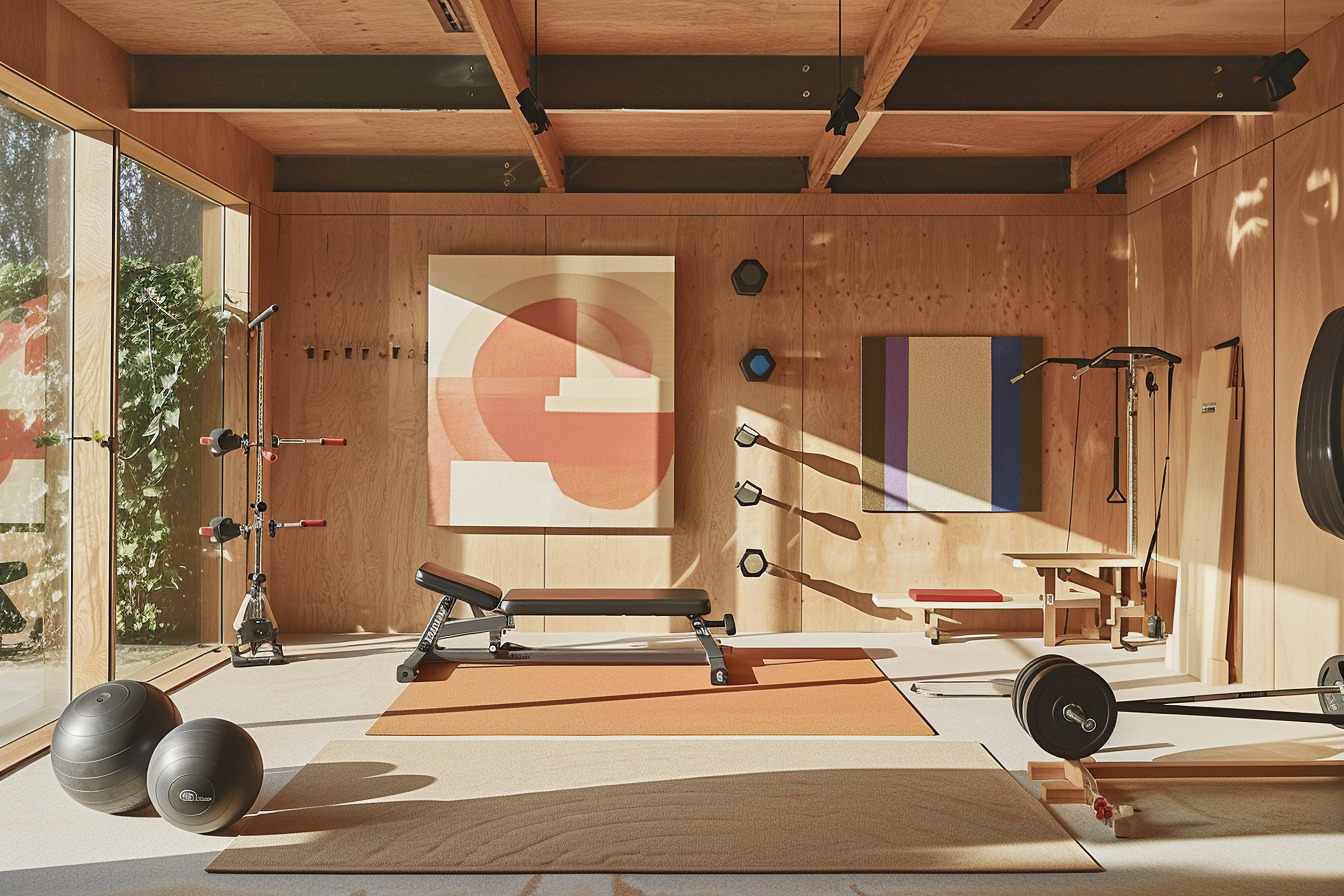 lebuzzguy_garage_home_gym_by_Geoff_McFetridge_for_architectural_be32d8a2-7275-4be0-8f6d-9fe56a368d76