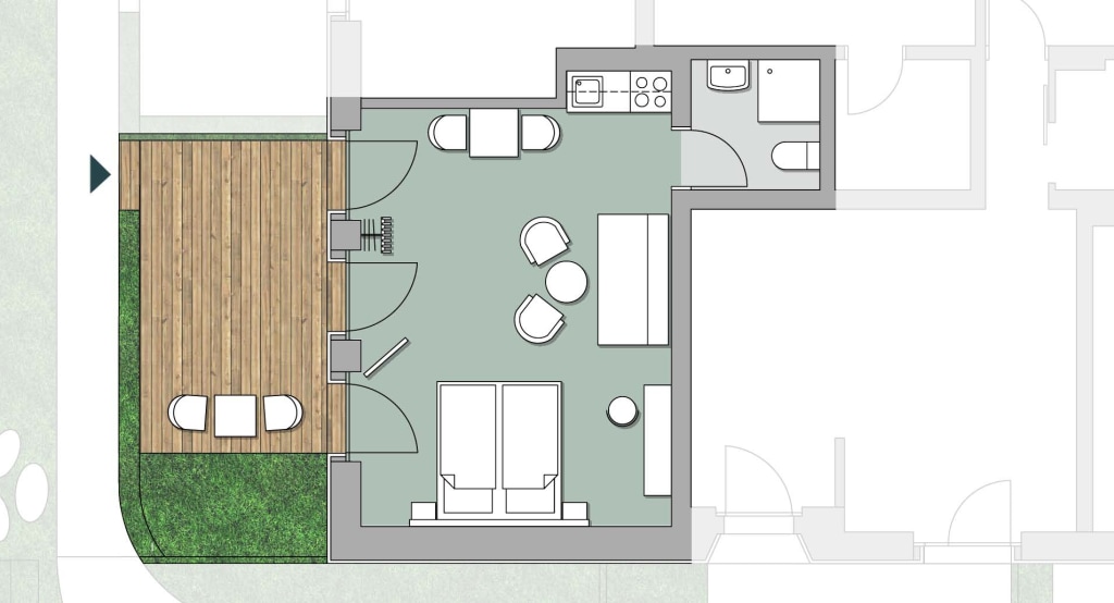 Miete 1 Zimmer Wohnung Dresden | Ganze Wohnung | Dresden | Geräumige Suite für zwei | Hominext