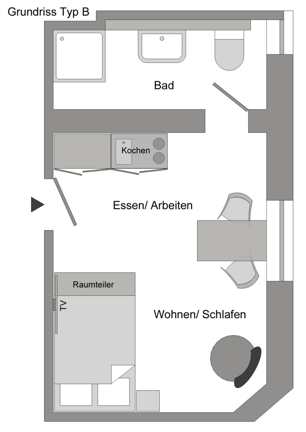 Miete 1 Zimmer Wohnung Köln | Ganze Wohnung | Köln | Zentral und Stilvoll Wohnen | Hominext