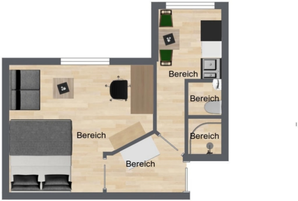 Rent 1 room apartment Kelsterbach | Entire place | Kelsterbach | Apartment in der Nähe vom Frankfurter Flughafen | Hominext