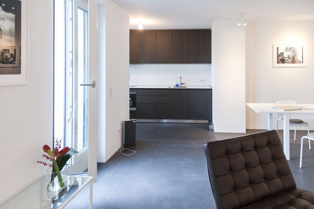 Miete 1 Zimmer Wohnung Frankfurt am Main | Ganze Wohnung | Frankfurt am Main | Moderne, elegante 2-Zi-Wohnung im obersten Stock mit Weitsicht | Hominext