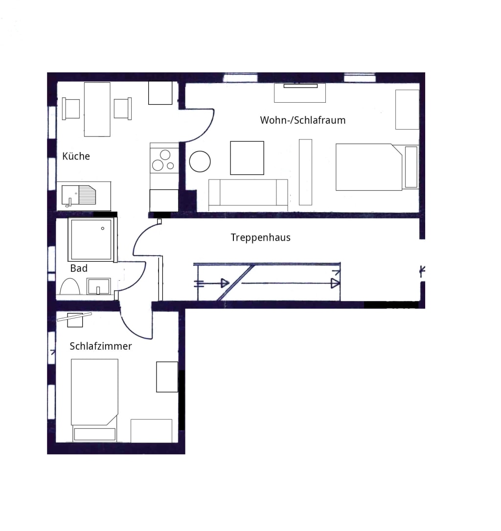 Miete 2 Zimmer Wohnung Bielefeld | Ganze Wohnung | Bielefeld | Neu renovierte Altbauwohnung in Innenstadtnähe | Hominext