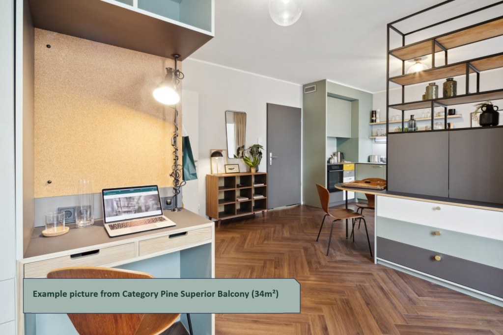 Miete 1 Zimmer Wohnung Berlin | Ganze Wohnung | Berlin | Serviced Apartments - Fir Classic Balcony Apartment | Hominext