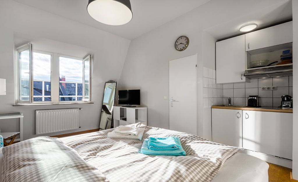 Miete 1 Zimmer Wohnung Frankfurt am Main | Ganze Wohnung | Frankfurt am Main | Gemütliches, helles ein-Zimmer-Appartement | Hominext