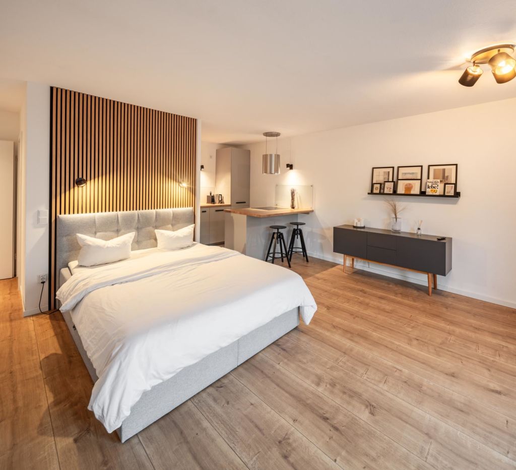 Miete 1 Zimmer Wohnung Dresden | Ganze Wohnung | Dresden | Studio Apartment, modern, hochwertig, mit Balkon, Parkplatz zentral und ruhig in Dresden | Hominext