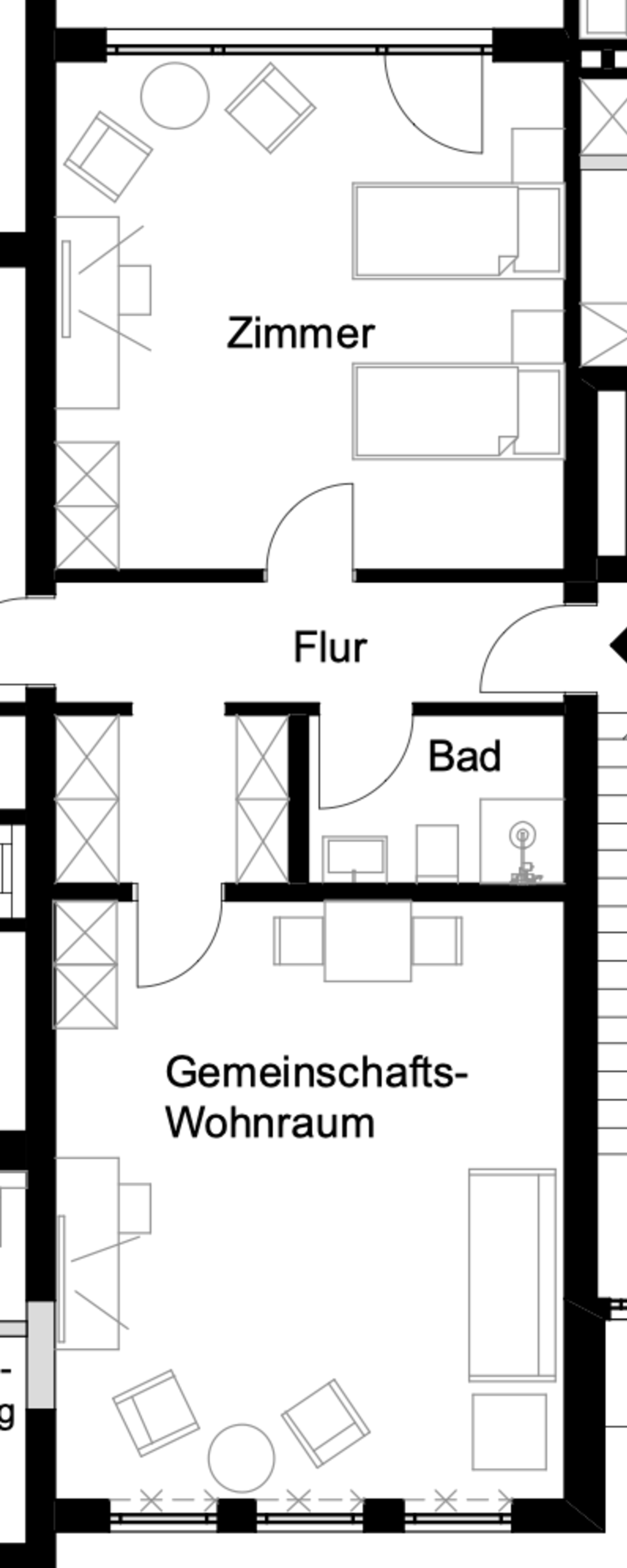 Rent 1 room apartment Erkrath | Entire place | Erkrath | Gemütliches Apartment in der Nähe von Düsseldorf | Hominext