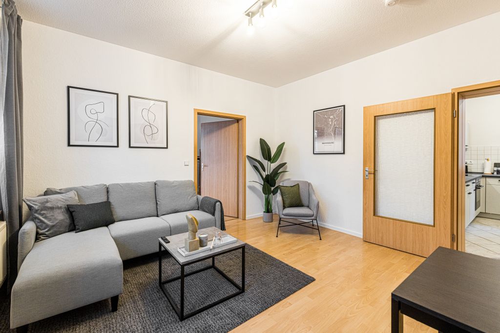 Miete 2 Zimmer Wohnung Magdeburg | Ganze Wohnung | Magdeburg | Modernes Apartment mit 2 großen Schlafzimmern und separatem Wohnzimmer | Hominext