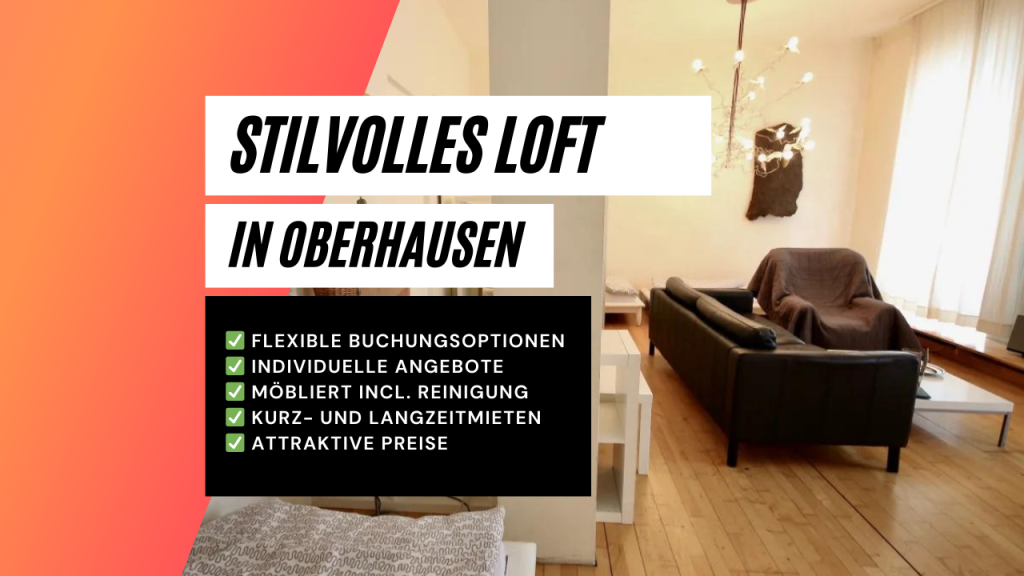 Miete 1 Zimmer Wohnung Oberhausen | Ganze Wohnung | Oberhausen | Stilvolles Loft in Oberhausen | Hominext